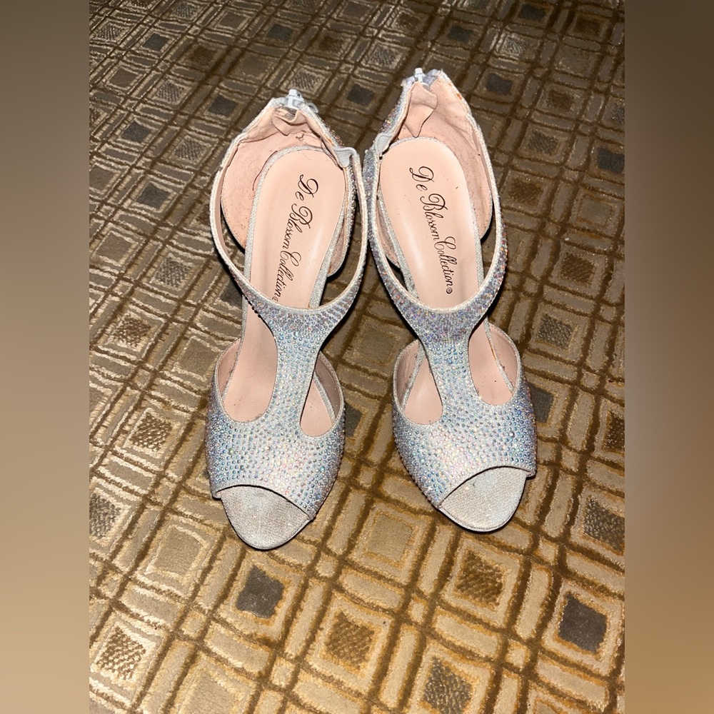 Sparkly platform heels size 8